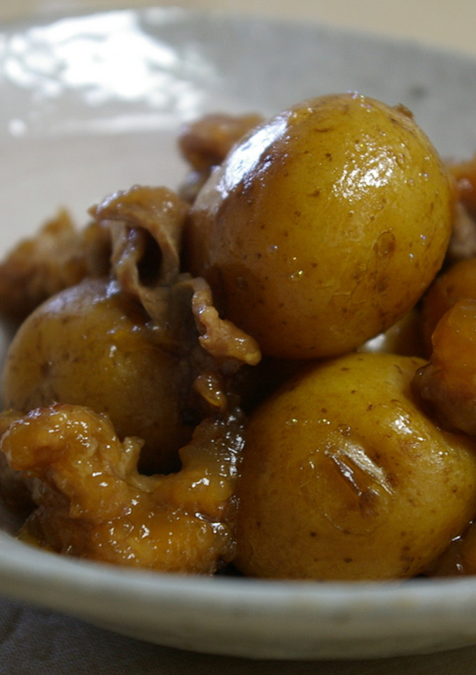 こっくり美味しい★新じゃがと豚肉の揚げ煮-レシピのメイン写真