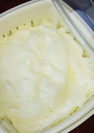 コンパクトに水切ヨーグルトを作る方法-レシピのメイン写真