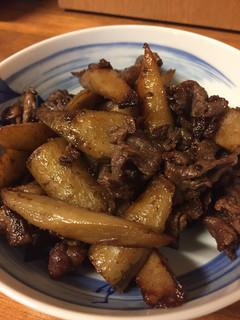 ゴボウの牛肉焦がし煮-レシピのメイン写真