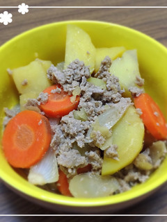 ひき肉じゃが *-レシピのメイン写真