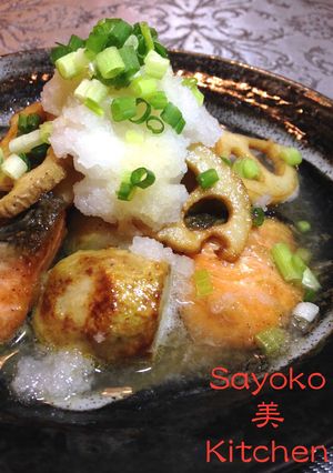 揚げ鮭と里芋のみぞれ煮-レシピのメイン写真
