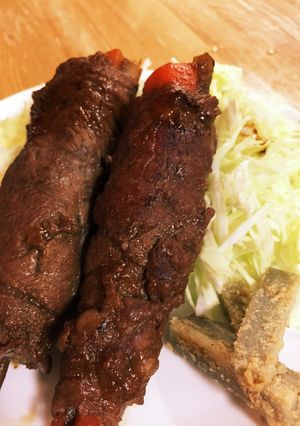 肉巻きごぼにんじ-レシピのメイン写真