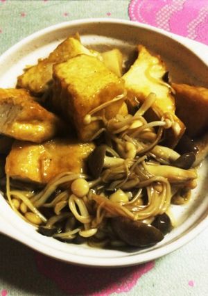 厚揚げステーキwithキノコ-レシピのメイン写真