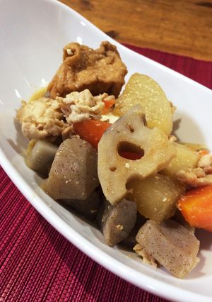 根菜の胡麻味噌煮-レシピのメイン写真