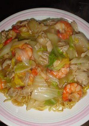 中華麺の固焼きそば-レシピのメイン写真
