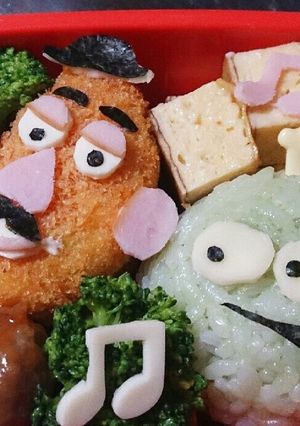 ポテトヘッド＆かーみーさーまーお弁当-レシピのメイン写真