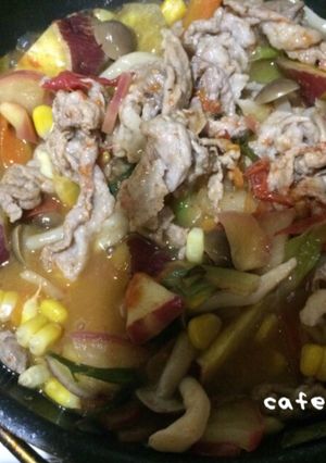 夏の名残の野菜の煮物-レシピのメイン写真