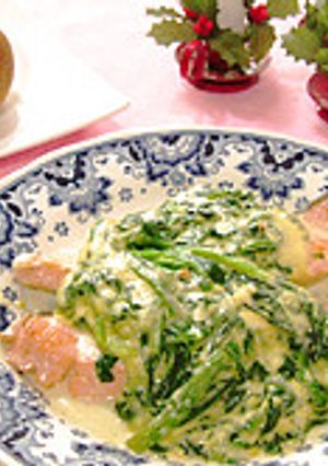 さけのクリーム煮ほうれん草添え-レシピのメイン写真