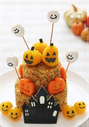 パーティーに*ハロウィンのご飯ケーキ-レシピのメイン写真