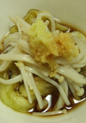 あぶり茄子とエノキのさっぱり☆ポン酢和え-レシピのメイン写真