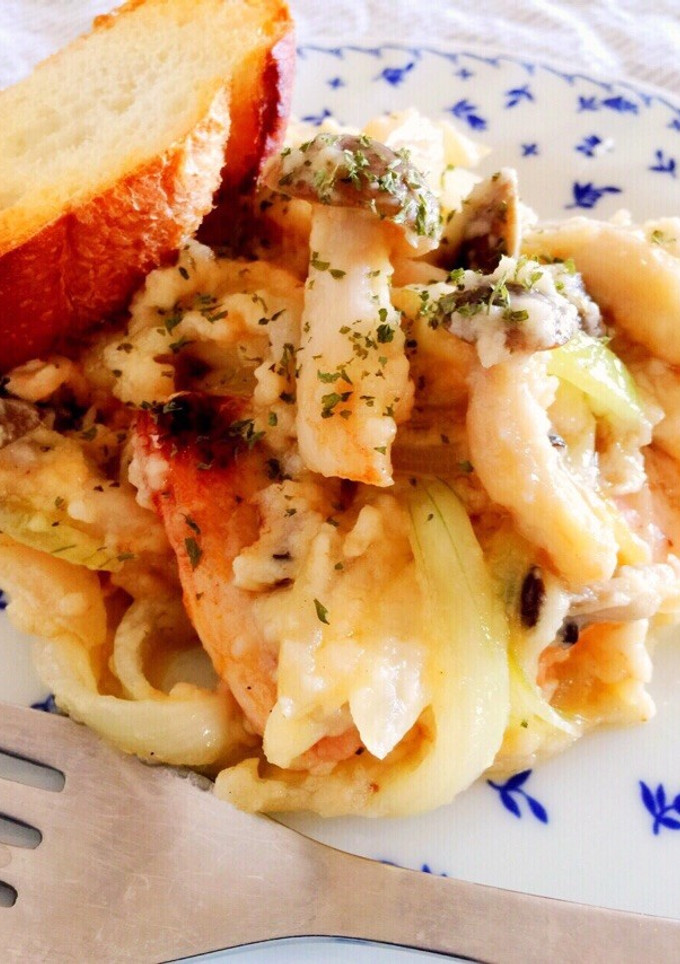 鮭としめじのクリーム煮-レシピのメイン写真