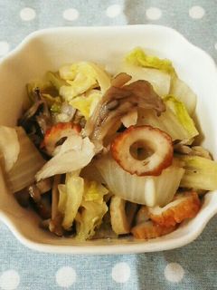 白菜とちくわと舞茸のあっさり煮-レシピのメイン写真
