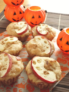 ハロウィンに♪りんごバターカップケーキ-レシピのメイン写真