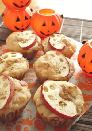 ハロウィンに♪りんごバターカップケーキ-レシピのメイン写真