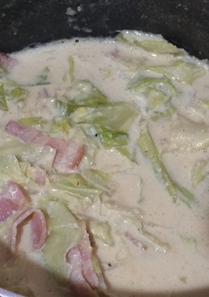 ヘルシー！キャベツで豆乳スープ-レシピのメイン写真