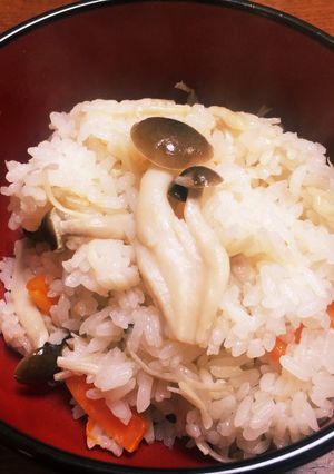 秋の味 きのこの炊き込みご飯-レシピのメイン写真