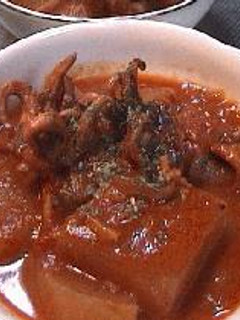 イカゲソと大根のトマト煮-レシピのメイン写真