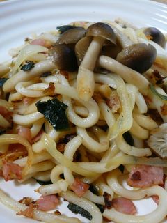 大葉とベーコンの焼きうどん-レシピのメイン写真