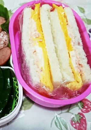 だし巻き卵サンドたらこマヨネーズ-レシピのメイン写真