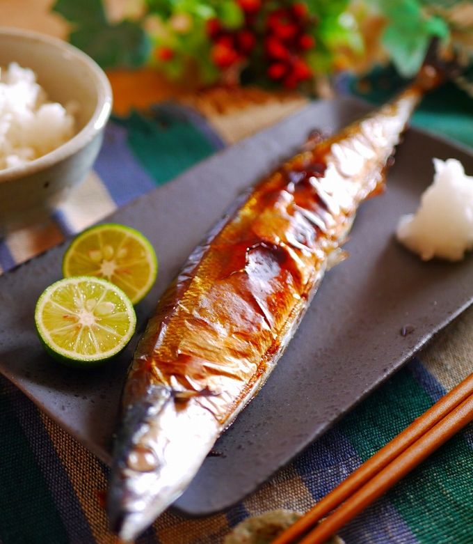 楽チン✩グリルでさんまの塩焼き☆コツあり-レシピのメイン写真