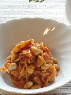 切り干し大根と大豆のガーリックトマト煮-レシピのメイン写真