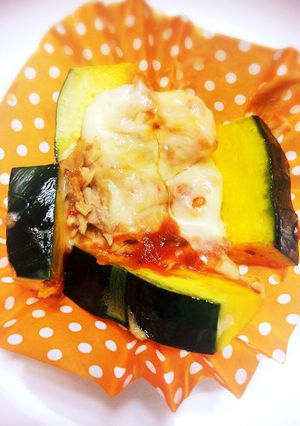 お弁当に！ピザ風♡かぼちゃのチーズ焼き-レシピのメイン写真