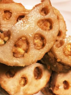 エアフライヤーで焼くレンコンのはさみ焼き-レシピのメイン写真
