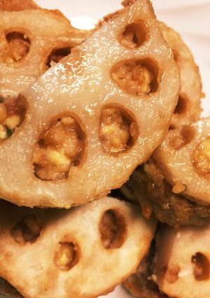 エアフライヤーで焼くレンコンのはさみ焼き-レシピのメイン写真