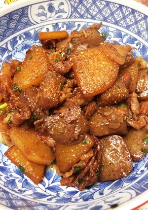 うちの定番！大根とこんにゃくの甘辛煮-レシピのメイン写真
