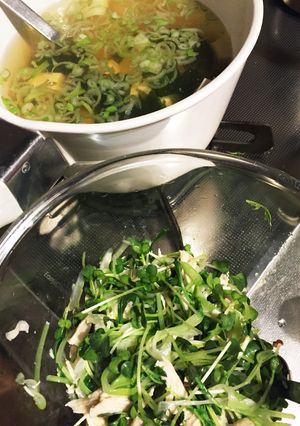 簡単2品☆ささみサラダと豆腐スープ-レシピのメイン写真