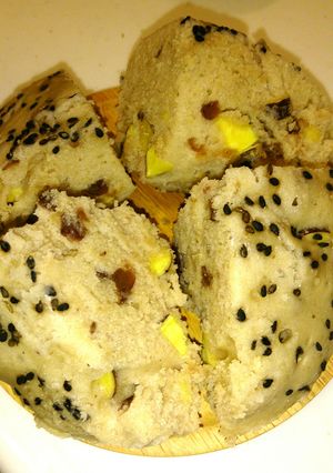 レンジで簡単☆さつま芋と小豆の蒸しパン-レシピのメイン写真