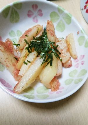 簡単！パスタソースでじゃがいもたらこ炒め-レシピのメイン写真