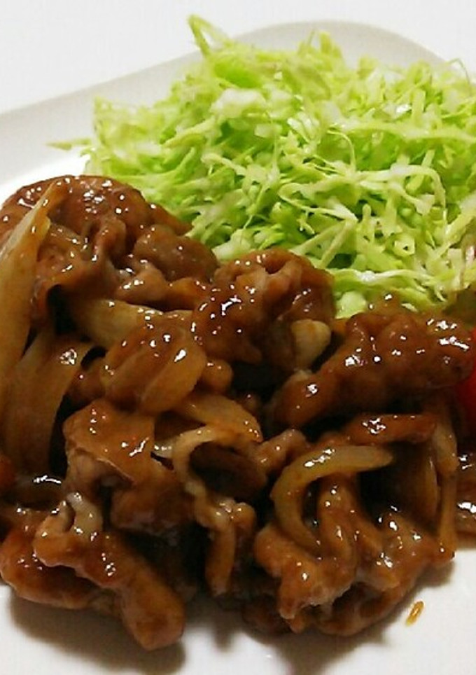 お家にある豚肉で簡単しょうが焼き♡-レシピのメイン写真