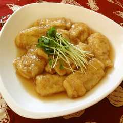 รูปของ 高野豆腐の揚げ巻き煮