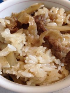 牛肉とごぼうの甘辛煮ご飯-レシピのメイン写真