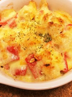 絶品!パプリカとササミのチーズ焼き-レシピのメイン写真