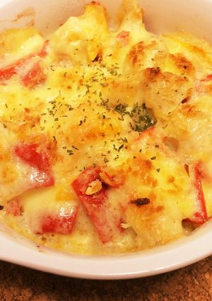 絶品！パプリカとササミのチーズ焼き-レシピのメイン写真