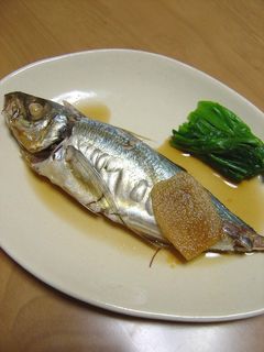 アジ(青魚)の煮付け-レシピのメイン写真