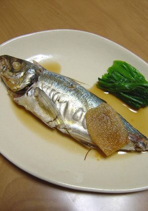 アジ（青魚）の煮付け-レシピのメイン写真