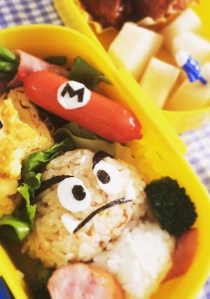 マリオのクリボー弁当！簡単キャラ弁-レシピのメイン写真