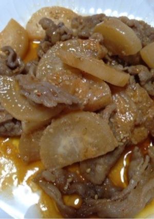 簡単！大根と豚バラのピリ辛味噌炒め-レシピのメイン写真