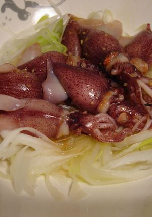 春の味～ねぎとホタルイカのサラダ★-レシピのメイン写真