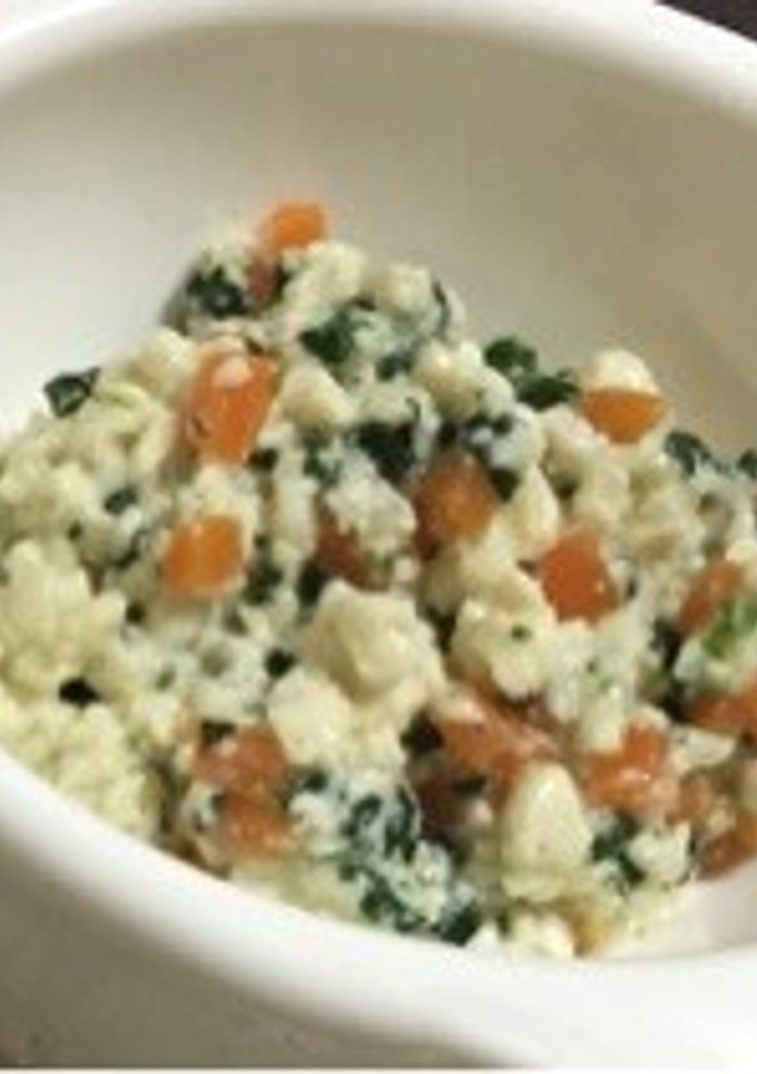 離乳食 中期 野菜と豆腐の白和え-レシピのメイン写真