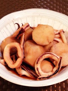 アオリイカと里芋の煮物-レシピのメイン写真