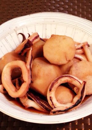 アオリイカと里芋の煮物-レシピのメイン写真