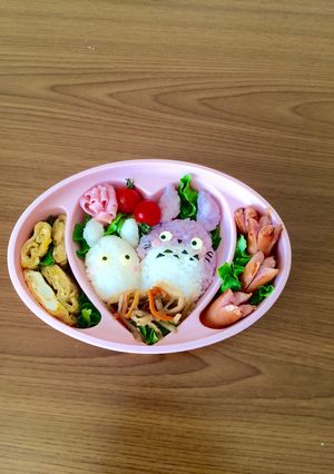 簡単♪キャラ弁♪トトロおにぎり♪-レシピのメイン写真