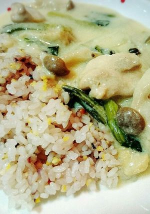 小松菜ときのこの豆乳シチュー-レシピのメイン写真