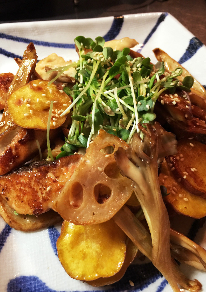 鮭と根菜の黒酢＊さつまいも入＊豚ヒレ-レシピのメイン写真