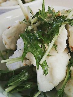 はんぺんと水菜の和風シーザーサラダ-レシピのメイン写真