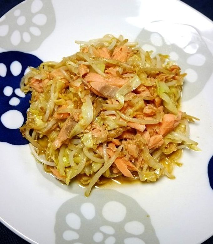 レンジで簡単！鮭のちゃんちゃん焼き風 by だんどり亭 【クックパッド